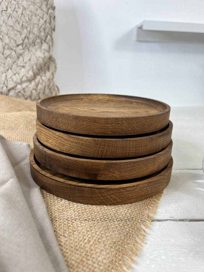 Oak wood gift plate