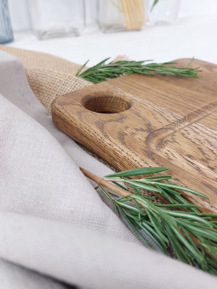 Classic Oak Bread Board, Serving Platter, Elegant Chopping Board, Housewarming Gift For Mom, Handmade Kitchenware, Custom Plate, Cheeseboard