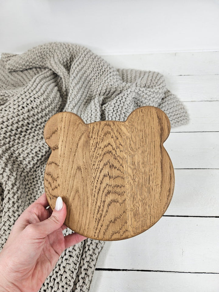 Wood animal platter for toddler