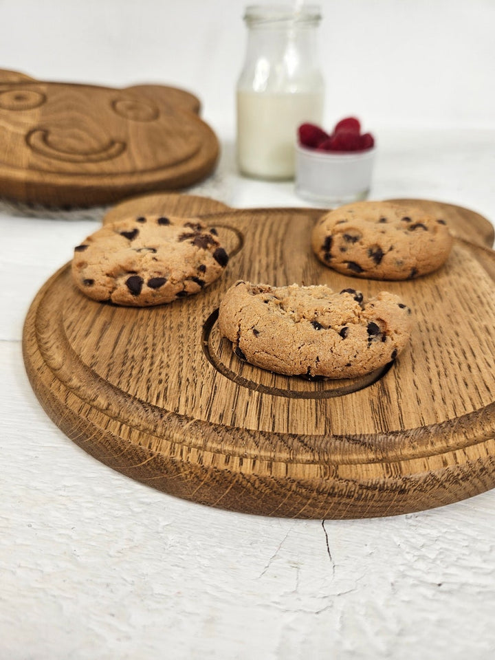 Wood animal platter for toddler